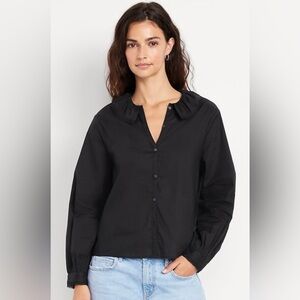 Old Navy Black Button Down Shirt